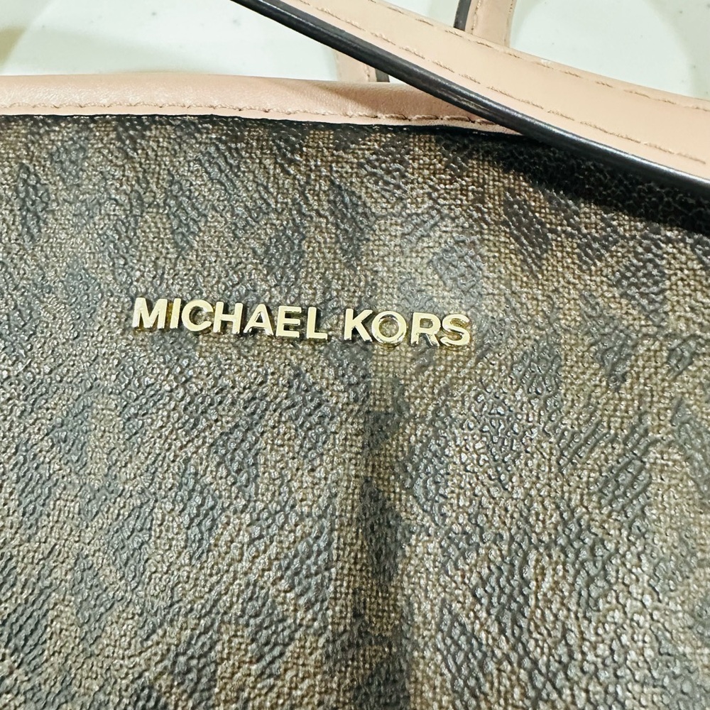 MICHAEL KORS‎ Jet Set Signature Large Travel Tote Brown - Picture 14 of 14